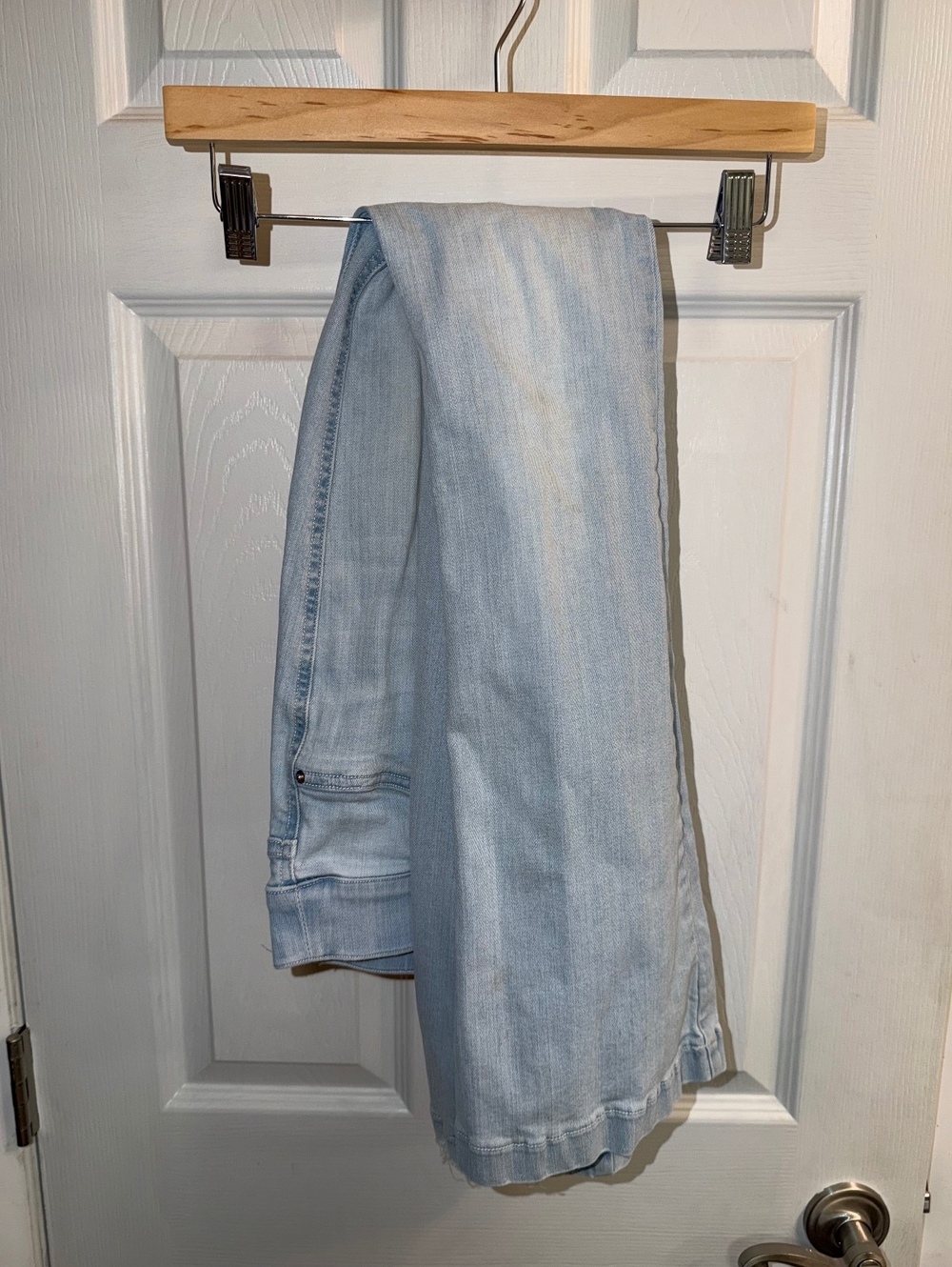 SPANX Light Wash Pull-On Flare Jeans Small Petite High Rise